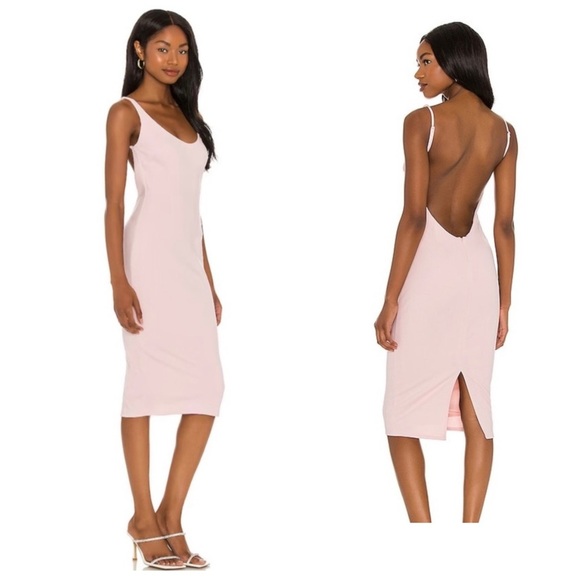 New Katie May What’s the Scoop Backless Dress in Blush  🌸 Small NWT! - Picture 1 of 12